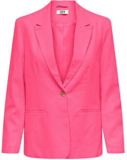 Jacqueline de Yong Maya l/s linen blazer Roze