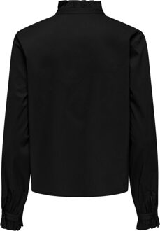 Jacqueline de Yong Mio l/s string shirt Zwart