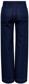 Jacqueline de Yong Newvanessa hw pocket wide jeans Blauw - M