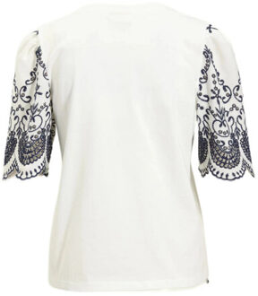 Jacqueline de Yong Oma broderie anglaise top Veelkleurig - S