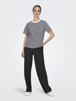 Jacqueline de Yong pisa s/s print top jrs noos 15298612 sky captain - maat S Ecru