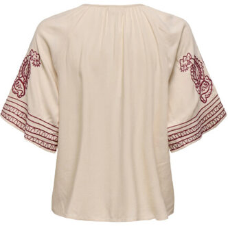 Jacqueline de Yong Risso life bianca l/s top Veelkleurig - M