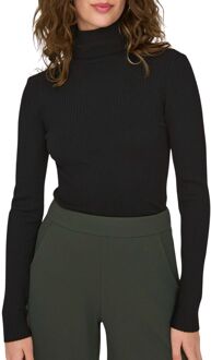 Jacqueline de Yong Rolnek Gebreide Trui Jacqueline de Yong , Black , Dames - L,M