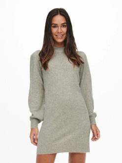 Jacqueline de Yong Rue life l/s high neck dress Grijs