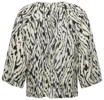 Jacqueline de Yong Sapna 3/4 tassel top Veelkleurig - XL