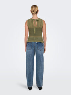 Jacqueline de Yong Tikka s/l structure frill top Veelkleurig - M