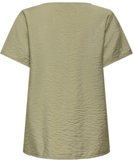 Jacqueline de Yong troya life s/s o-neck top wvn di 15347687 mermaid Groen