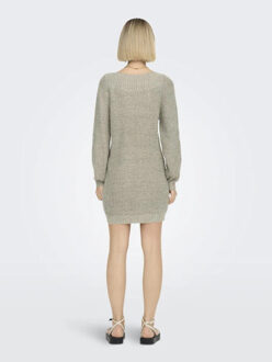 Jacqueline de Yong Whitney megan l/s boat dress Grijs - S