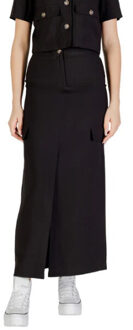 Jacqueline de Yong Women skirt Grijs - M