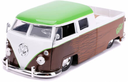 Jada Auto Marvel Groot 1963 Vw Bus Pickup 1:24 Die-cast Bruin