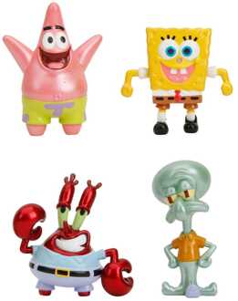 Jada Toys Spongebob Squarepants Nano Metalfigs Diecast Mini Figures 4-Pack Wave 1 4 cm