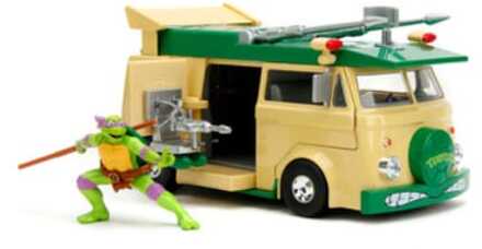 Jada Toys Teenage Mutant Ninja Turtles Diecast Model 1/24 Donatello & Party Wagon