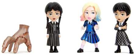 Jada Toys Wednesday Nano Metalfigs Diecast Mini Figures 4-Pack Wave 1 4 cm