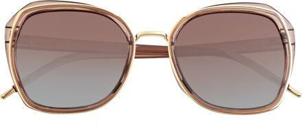 Jade gepolariseerde zonnebril Bruin
