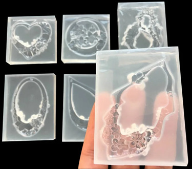 Jade Pendant Mold Resin Mold Epoxy Mold Silicone Mold DIY Jewelry Making Crafting Tools