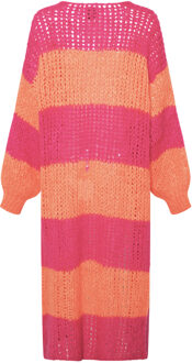 Jagger gebreide cardigan in roze - maat