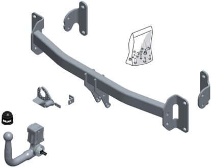 Jaguar Afneembare trekhaak, BMU kogel 602700