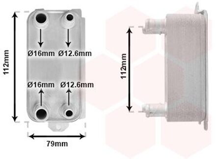 Jaguar Oliekoeler, automatische transmissie 77013700