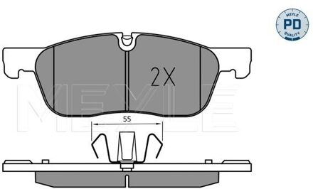 Jaguar Remblokkenset, schijfrem 0252214519PD