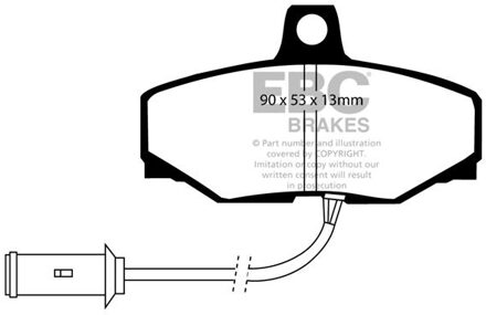 Jaguar Remblokkenset, schijfrem DP757