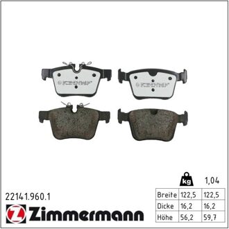 Jaguar Remblokkenset, schijfrem rd:z 221419601