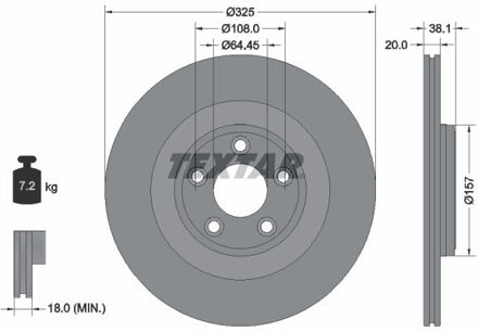 Jaguar Remschijf 92319905