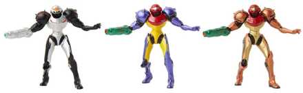 Jakks Pacific World of Nintendo Metroid Mini Figure 3-Pack Chozo Power Suits 6 cm