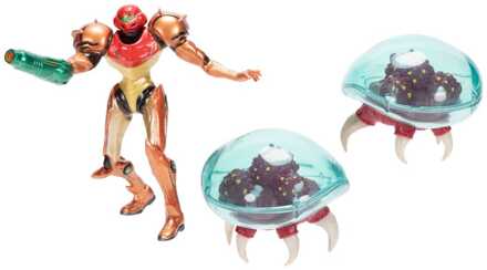 Jakks Pacific World of Nintendo Metroid Mini Figure 3-Pack Samus Bounty Hunter 6 cm