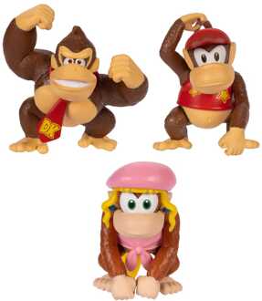 Jakks Pacific World of Nintendo Mini Figure Donkey Kong 6 cm Assortment (16)