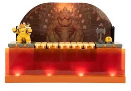 Jakks Pacific World of Nintendo Super Mario Playset Bowser Battle Deluxe