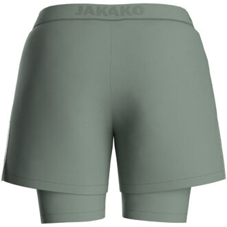 JAKO 2-in-1 short power dames 6276d-237 Groen - 34