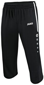 JAKO Active 3/4 Trainingsbroek Kinderen - Zwart / Wit | Maat: 128