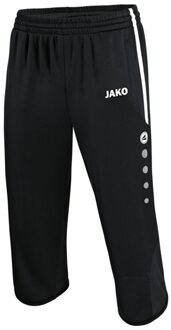 JAKO Active 3/4 Trainingsbroek Kinderen - Zwart / Wit | Maat: 140