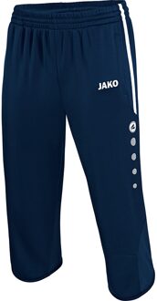 JAKO Active 3/4 Trainingsbroek - Marine / Wit | Maat: L