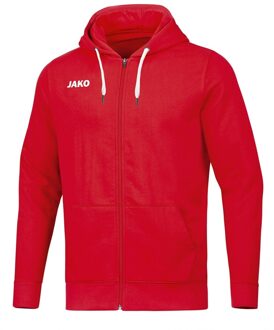 JAKO Base Jas Met Capuchon Kind Rood Maat 128