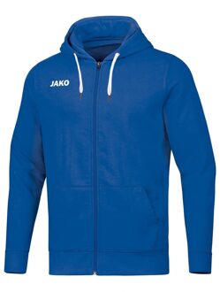 JAKO Base Jas Met Capuchon Kind Royal Blauw Maat 128