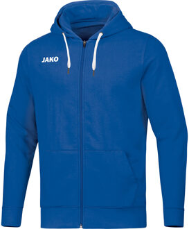 JAKO Base Jas Met Capuchon Kind Royal Blauw Maat 128