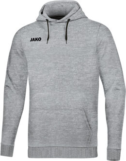 JAKO Base Sweater Met Capuchon Kind Lichtgrijs Gemeleerd Maat 152