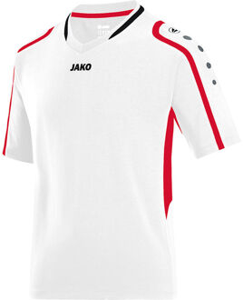 JAKO Basketbal Shirts Shirt block heren wit/rood/zwart - 140