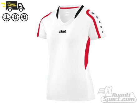 JAKO Block - Voetbalshirt - Dames - Maat M - Wit/Rood