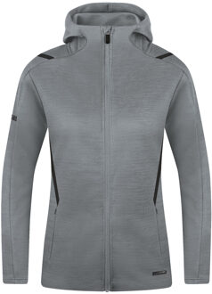 JAKO Casual Zip Jacket Challenge Women - Grijs Vest - 34