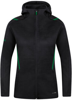JAKO Casual Zip Jacket Challenge Women - Zwart Vest - 34