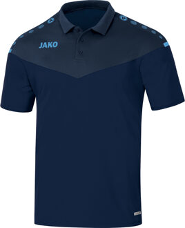 JAKO Champ 2.0 Poloshirt Marine Blauw-Donker Blauw-Hemels Blauw Maat XL