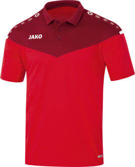 JAKO Champ 2.0 Poloshirt Rood-Wijn Rood Maat L