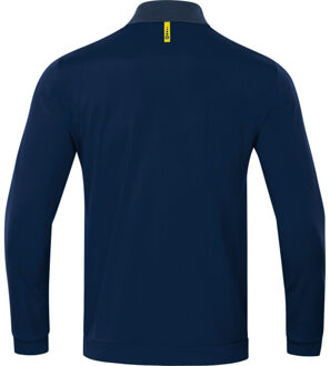 JAKO Champ 2.0 Polyesterjas Marine Blauw-Donker Blauw-Fluor Geel Maat S
