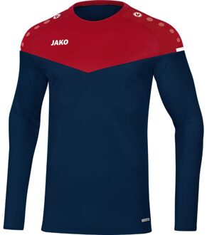 JAKO Champ 2.0 Sweater Kind Marine Blauw-Chili Rood Maat 116