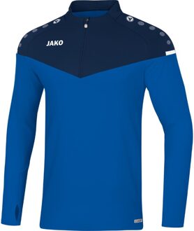 JAKO Champ 2.0 Ziptop Kind Royal Blauw-Marine Blauw Maat 140