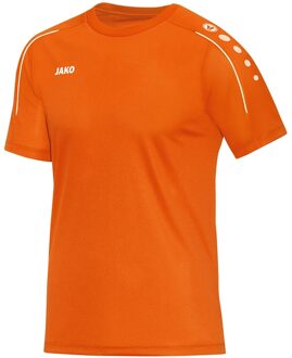JAKO Classico T-shirt Heren  Sportshirt - Maat L  - Mannen - oranje/wit