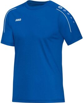 JAKO Classico T-shirt Junior  Sportshirt - Maat 140  - Unisex - blauw/wit