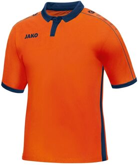 JAKO Derby Shirt Korte Mouw - Flame / Marine | Maat: S